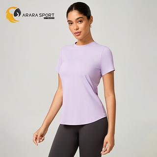 Camiseta Básica Feminina Dry Fit Tecido Respirável Para Academia Caminhada Corrida