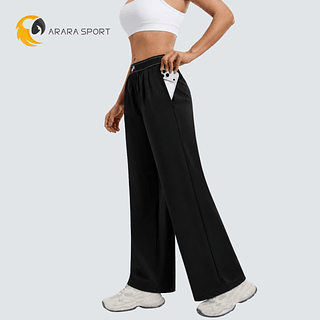 Calça Tactel Cintura Alta Com Bolso para Treino
