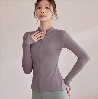 Casaco Slim Esportivo Fitness de Poliéster Fura Dedão Sem Touca