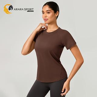Camiseta Básica Feminina Dry Fit Tecido Respirável Para Academia Caminhada Corrida