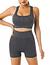 Conjunto Short Canelado Sem Empina Poliamida