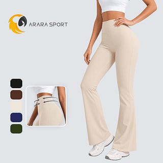 Legging Flare Cintura Reforçada Academia Fitness Dia A Dia Bailarina Zero Transparência Fitness